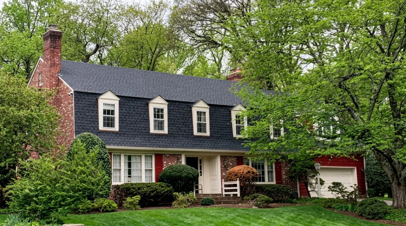 Before and after roof restoration in Bethesda